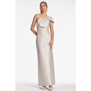 SACHIN AND BABI INES GOWN FROSTY PEWTER SIZE US 8 $995